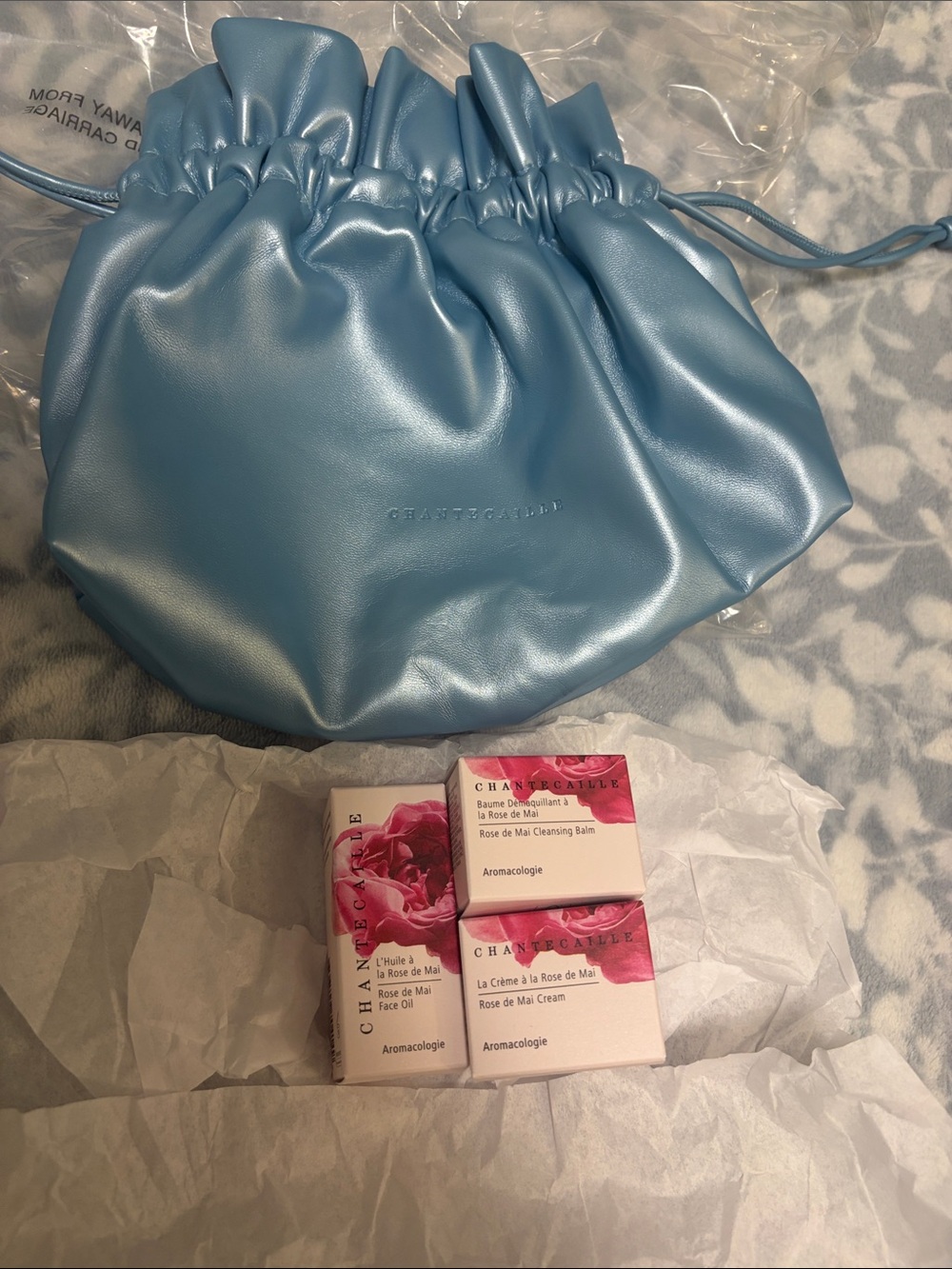 Chantecaille Summer Skincare Kit (Rose de Mai Cream, Oil, and Cleansing Balm)